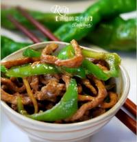 青椒炒肉丝的做法