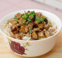 香菇肉末汤面的做法