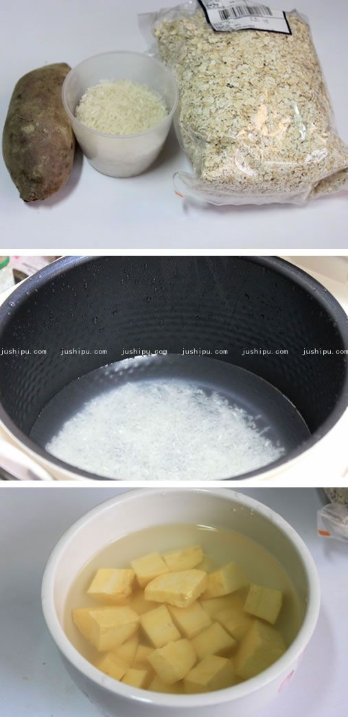红薯燕麦粥的做法 www.meitianmeiwei.com