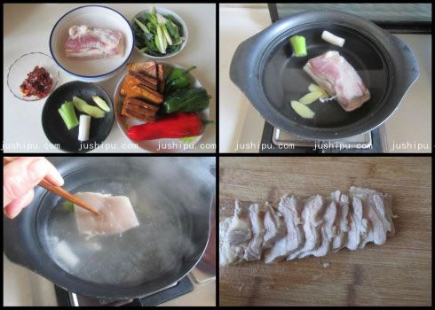 香干回锅肉的做法 www.meitianmeiwei.com