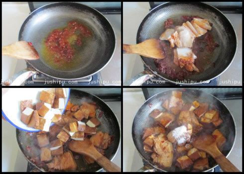 香干回锅肉的做法 www.meitianmeiwei.com