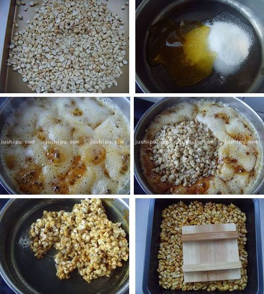 花生酥糖的做法 www.meitianmeiwei.com