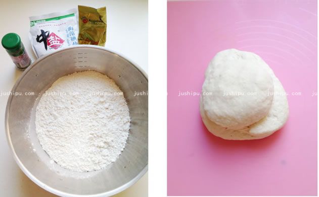 椒盐旋饼的做法 www.meitianmeiwei.com