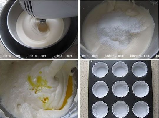 鸡蛋糕的做法 www.meitianmeiwei.com