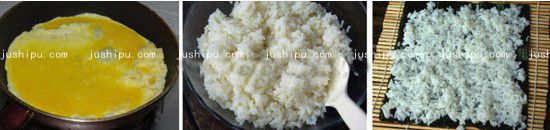 三文鱼紫菜包饭的做法 www.meitianmeiwei.com