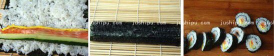 三文鱼紫菜包饭的做法 www.meitianmeiwei.com