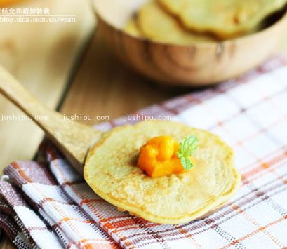 芒果丁蛋饼的做法 www.meitianmeiwei.com