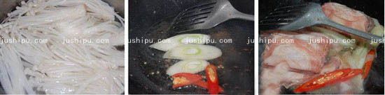 金菇羊肉片的做法 www.meitianmeiwei.com